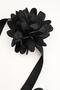 Chiffon Fabric Flower Choker Necklace - 5