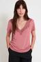 Double Sided Lace Blouse Dusty Rose