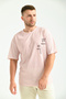 تي شيرت مطبوع عليه Dusty Rose مقاس كبير - 2