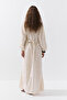 Cotton Blended Allerli Natural Dress - 7