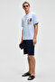 Sonora Men's Print Detailed 100% Organic Cotton Regular Fit Short Sleeve Blue T-Shirt - 5