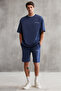 Colombia Men's 2-Piece Set Comfort Fit Comfortable Fit Letter Embroidered Non-Padded Navy Blue Tracksuit Set - 3