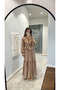 Mink Toulon Dress with Ruffle Collar - 204126