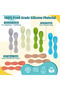 BabiesBasic Soft Tip BPA Free Silicone First Stage Training Spoons - Grey - 3