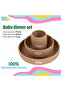 Silicone Plate, Bowl & Cup- Cream - 2