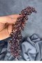 Purple Laurel Bridal Crown Hair and Turban Accessory - 4