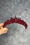Burgundy edis beaded bridal henna crown - 4