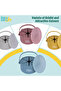 Silicone Snack Cup/Box with Lid - Blue - 4