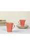 Seasons Orange&Beige Coffee Set for 2 People 70Cc 04Alm008834 - 3