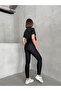Stand Collar Crop T-Shirt and Leggings Two-Piece Set Misstkm2640 - 3