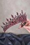 Burgundy Leonis Princess Model Bridal Henna Crown - 2