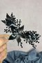 Black mother of pearl scalloped bridal hair accessory - 4