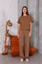 Women's Tracksuit Suit Loose Waist Elastic Bag Pocket Cobalt Blue