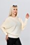 Boat Neck Bat Sleeve Thessaloniki Knit Soft Textured Loose Blouse - 4