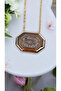 Premium Series Stainless Steel Mg Model Gold Necklace with Stone in the Middle - 2