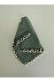 Pearl Beaded Gold Hand Embroidered Scarf Writing 100x100cm