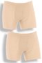 Star Men's Skin Colored Lycra Bamboo Boxer - Breathable Anti-Sweat Fabric 2 Pack - 4
