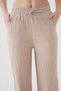 Women's Summer Muslin Trousers 100% Cotton Wide Leg with Pockets (Sm25) - 5