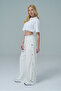 Soft Touch Beige High Waist Modal Fabric Women's Palazzo Loose Leg