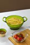 Acrylic Green Pasta Strainer & Vegetable Fruit Strainer - 2