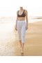 Women's Clothing Gathering Cotton & Elastane Daily Capri Leggings Ol.K40.O05.01 - 2