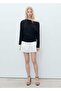 Short Combined Fabric Draped Dress - 2