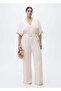 Long Jumpsuit with Buckle Belt - 6