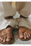 Leather Sandals with Buckle Strap - 2