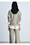 Knitted Sweatshirt with Zipper Collar - 4