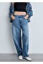 Balloon Jean Pants with Medium Waist - 7