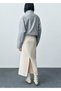 Wool Blend Midi Skirt - 4