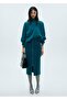 Zippered Knitwear Midi Skirt - 2