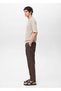 Regular fit keten pantolon - 8