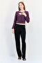Women Tie Neck Textured Long Sleeves Blouse, Multicolor - 2
