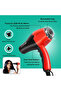 Ikonic Hair Dryer - Speedy (RED AND BLACK) - 3