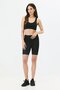High Waist Double Pocket Short Leggings 9417 Black - 3