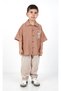 Boys' Oversized Linen Trousers and Shirt 2-Piece Set - 3