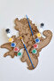 7 Piece Dinosaurs Wooden Painting and Activity Set for Kids - with Brush and Acrylic Paint Gift - 8