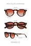 Eoh4006 C2 Leopard Acetate Unisex Sunglasses - 5