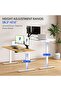 FlexiSpot Modern Standing Desk with Height Adjustable 165x70 - Coco Bolo - 6