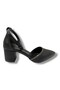 C-Shoes 105-25 Satin Thick Heel Women's Shoes with Stones - 2