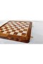 Magnetic Wooden Magnetic Chess Set Handmade Stylish Design 26X26 Cm, Non-Slip Pieces, Travel and E - 5