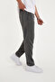 Men's Pique Pants with Elastic Waist, Stretch Fabric Folded Legs, Jogger Model (Wide Fit) - 4