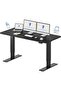 FlexiSpot Modern Standing Desk with Height Adjustable 161x70 - Charcoal Black