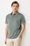 Men's Polo Neck Mercerized T-Shirt A.Green - 4