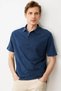 Men's Polo Neck T-shirt Navy Blue - 2