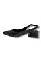 Gedik Pasha 3062-25 Leather V Stone Back Strap Women's Stiletto - 3