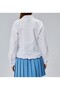 White Women's Shirt with Embroidery Detail - 4
