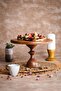 Justwood Mummy 29 Cm Wooden Leg Round Cake Presentation Serving Plate - 2