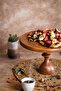 Justwood Mummy 29 Cm Wooden Leg Round Cake Presentation Serving Plate - 3